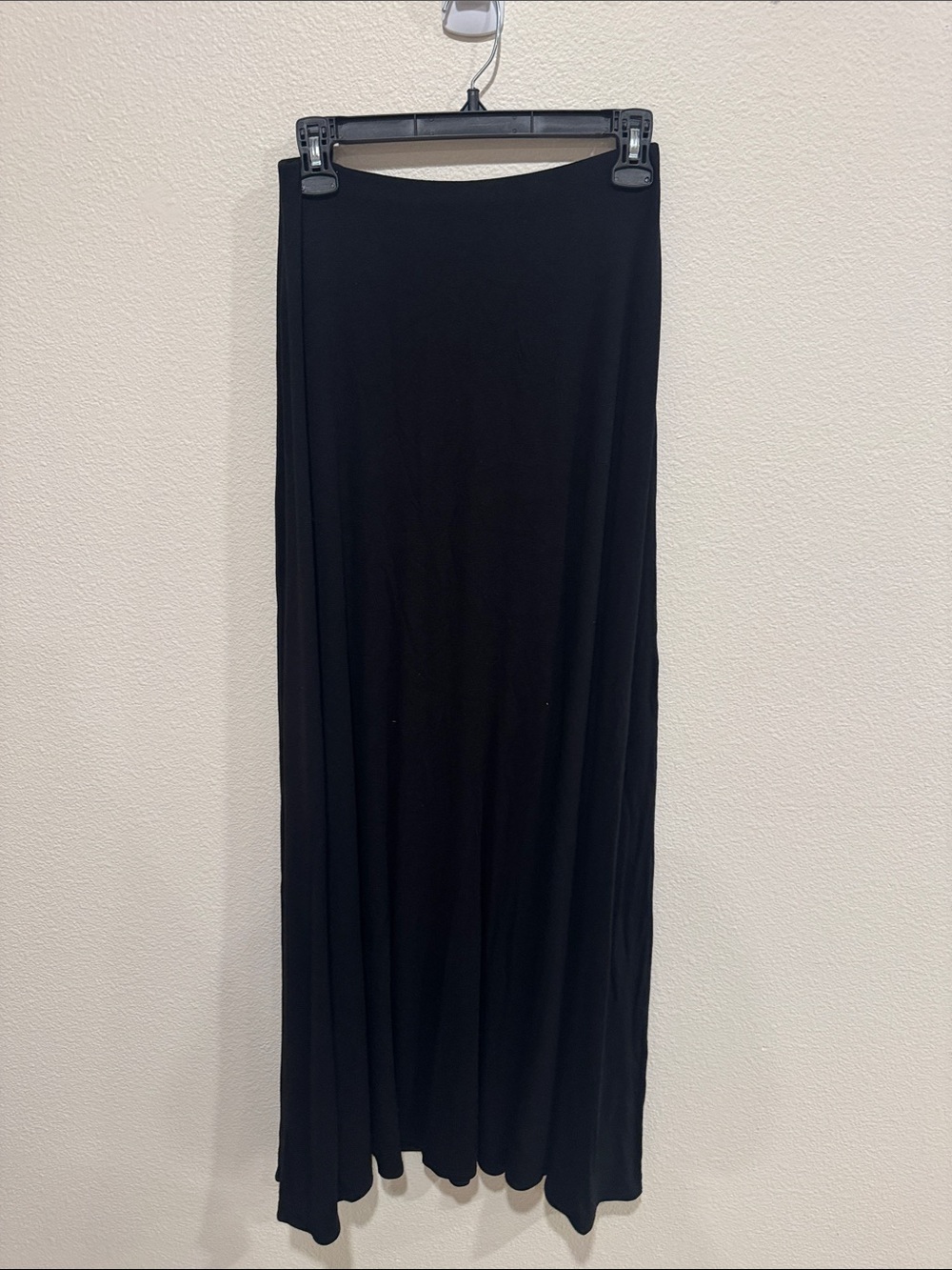 naked wardrobe Black Maxi Skirt - Smooth Full-Length Panel - Picture 6 of 10